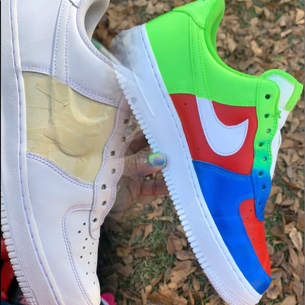 Customized Air Force ones low top